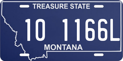 MT license plate 101166L