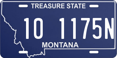 MT license plate 101175N