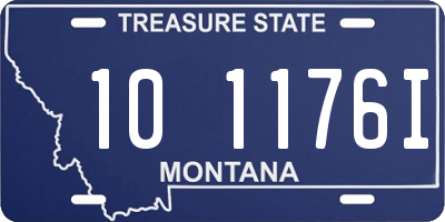 MT license plate 101176I