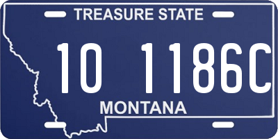 MT license plate 101186C