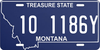 MT license plate 101186Y