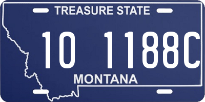 MT license plate 101188C