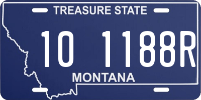 MT license plate 101188R