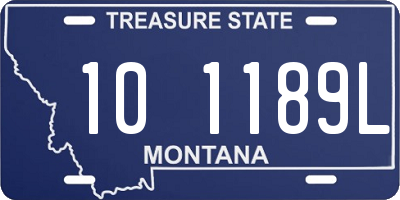 MT license plate 101189L