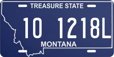 MT license plate 101218L