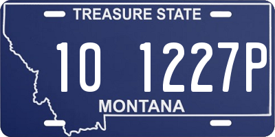 MT license plate 101227P