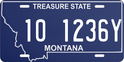 MT license plate 101236Y