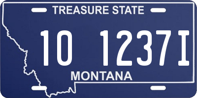 MT license plate 101237I