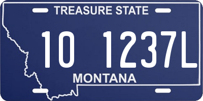 MT license plate 101237L