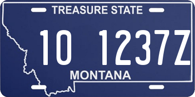 MT license plate 101237Z