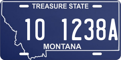 MT license plate 101238A