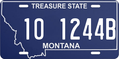 MT license plate 101244B