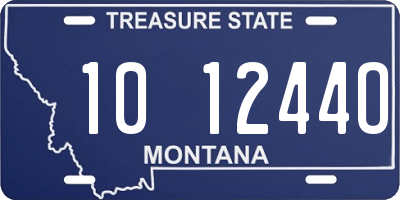MT license plate 101244O