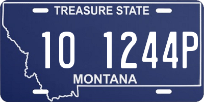 MT license plate 101244P