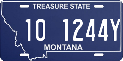 MT license plate 101244Y