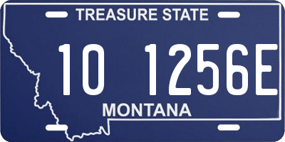 MT license plate 101256E