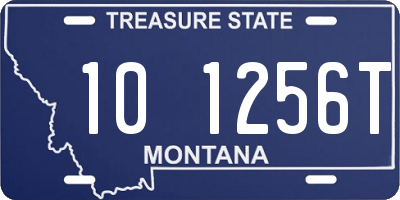 MT license plate 101256T