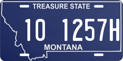 MT license plate 101257H