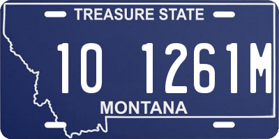 MT license plate 101261M