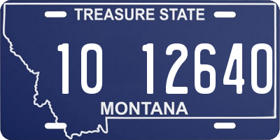 MT license plate 101264O