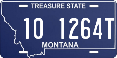 MT license plate 101264T