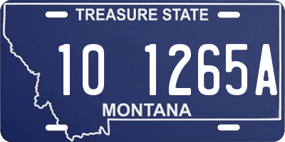 MT license plate 101265A
