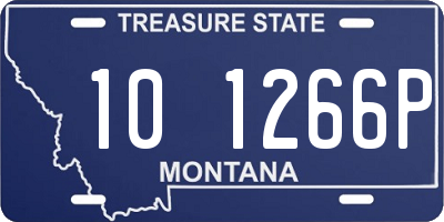 MT license plate 101266P