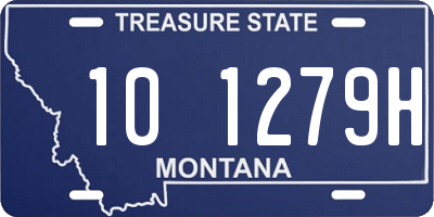 MT license plate 101279H