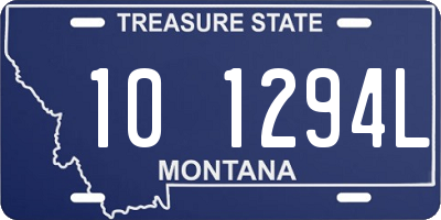 MT license plate 101294L