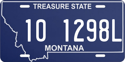 MT license plate 101298L