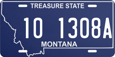MT license plate 101308A