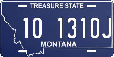 MT license plate 101310J