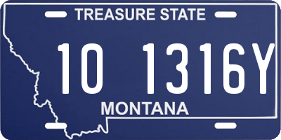 MT license plate 101316Y