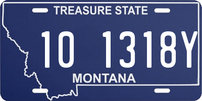 MT license plate 101318Y