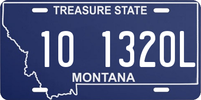 MT license plate 101320L