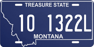 MT license plate 101322L