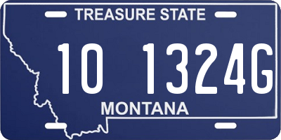 MT license plate 101324G