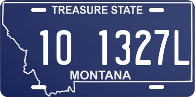 MT license plate 101327L