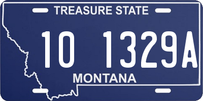 MT license plate 101329A