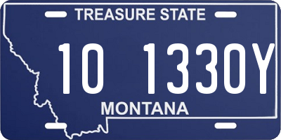 MT license plate 101330Y