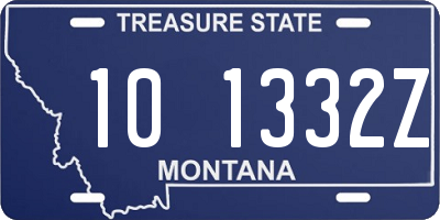 MT license plate 101332Z