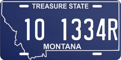 MT license plate 101334R