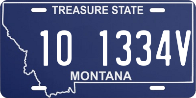 MT license plate 101334V