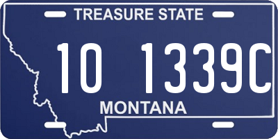 MT license plate 101339C