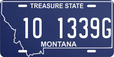 MT license plate 101339G