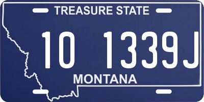 MT license plate 101339J