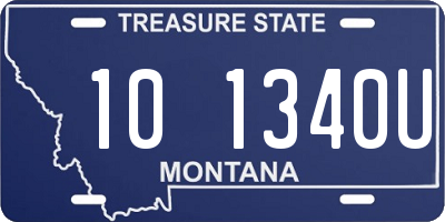 MT license plate 101340U
