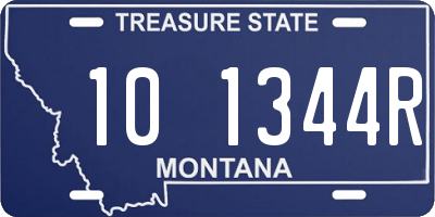 MT license plate 101344R