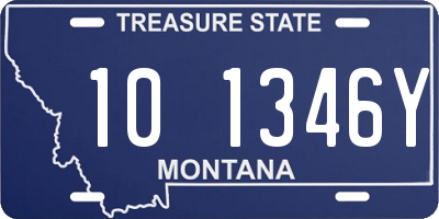 MT license plate 101346Y
