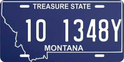 MT license plate 101348Y